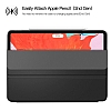 Eiroo Smart iPad Pro 11 Kapakl Siyah Deri Klf - Resim 2
