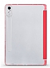 Eiroo Smart Lenovo Tab P12 Kapakl Standl Krmz Deri Klf - Resim: 4