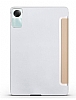 Eiroo Smart Xiaomi Pad SE Kapakl Standl Gold Deri Klf - Resim 2