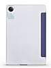 Eiroo Smart Xiaomi Pad SE Kapakl Standl Lacivert Deri Klf - Resim: 1
