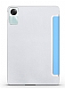 Eiroo Smart Xiaomi Pad SE Kapakl Standl Mavi Deri Klf - Resim 1