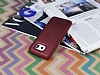 Eiroo Smother Samsung Galaxy S6 edge Silikon Kenarl Bordo Deri Klf - Resim: 2