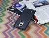 Eiroo Smother Samsung Galaxy Note Edge Silikon Kenarl Siyah Deri Klf - Resim: 1