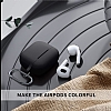 Eiroo Soft AirPods 3 Gri Askl Mavi Silikon Klf - Resim: 5