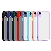 Eiroo Soft Touch iPhone XR Ultra Koruma Mavi Klf - Resim 5