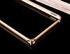 Eiroo Sony Xperia C4 Gold izgili Metal Bumper ereve Silver Klf - Resim: 2