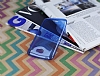 Sony Xperia E4 Ultra nce effaf Mavi Silikon Klf - Resim 1