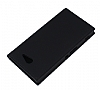 Sony Xperia M2 Gizli Mknatsl nce Yan Kapakl Siyah Deri Klf - Resim 3