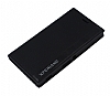 Sony Xperia M2 Gizli Mknatsl nce Yan Kapakl Siyah Deri Klf - Resim: 1