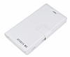 Eiroo Sony Xperia M2 Standl Czdanl Beyaz Deri Klf - Resim 4