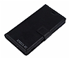 Eiroo Sony Xperia M2 Standl Czdanl Siyah Deri Klf - Resim 1