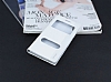 Sony Xperia M4 Aqua Gizli Mknatsl ift Pencereli Beyaz Deri Klf - Resim 1
