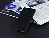 Sony Xperia M5 Gizli Mknatsl Pencereli Siyah Deri Klf - Resim: 2
