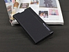 Sony Xperia T2 Ultra Gizli Mknatsl nce Yan Kapakl Siyah Deri Klf - Resim: 3