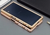 Eiroo Sony Xperia XZ Metal Bumper ereve Gold Klf - Resim: 2