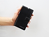 Eiroo Sony Xperia Z Standl Czdanl Siyah Deri Klf - Resim 2