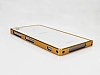 Eiroo Sony Xperia Z1 Metal Bumper ereve Gold Klf - Resim: 2