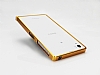 Eiroo Sony Xperia Z1 Metal Bumper ereve Gold Klf - Resim: 3