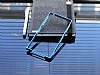 Eiroo Sony Xperia Z1 Metal Bumper ereve Mavi Klf - Resim: 1