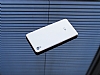 Eiroo Sony Xperia Z3 Metal Kenarl Beyaz Rubber Klf - Resim: 2