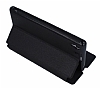Eiroo Sony Xperia Z1 Vantuzlu Pencereli Siyah Deri Klf - Resim: 5