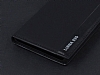 Nokia Lumia 830 Gizli Mknatsl Yan Kapakl Beyaz Deri Klf - Resim 1