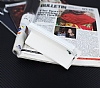 Eiroo Sony Xperia Z3 Compact Standl Czdanl Beyaz Deri Klf - Resim: 2