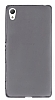Sony Xperia Z3 Plus Ultra nce effaf Siyah Silikon Klf