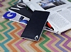 Sony Xperia Z3 Ultra nce Deri Siyah Silikon Klf - Resim 2