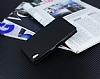Sony Xperia Z5 Gizli Mknatsl ift Pencereli Siyah Deri Klf - Resim 2