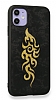 Eiroo Spark iPhone 11 Gold Simli Siyah Silikon Klf - Resim: 2