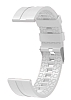 Eiroo Sport Samsung Gear S3 Beyaz Silikon Kordon