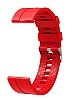 Eiroo Sport Samsung Galaxy Watch 3 45 mm Kırmızı Silikon Kordon
