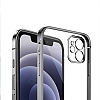 Eiroo Square iPhone 11 Siyah Silikon Klf - Resim: 2