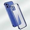Eiroo Square iPhone 12 Pro Max Lacivert Silikon Klf - Resim: 1