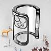 Eiroo Square iPhone 12 Pro Max Silver Silikon Klf - Resim: 3