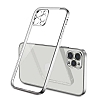 Eiroo Square iPhone 12 Pro Max Silver Silikon Klf