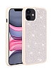 Eiroo Stone iPhone 11 Tal Beyaz Silikon Klf