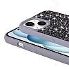 Eiroo Stone iPhone 15 Plus Tal Siyah Silikon Klf - Resim: 1