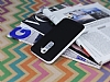 Eiroo Stripe LG G2 Beyaz Kenarl Silikon Klf - Resim: 2