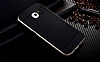 Eiroo Stripe Samsung Galaxy S6 Edge Plus Gold Kenarl Siyah Silikon Klf - Resim: 4