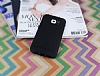 Eiroo Stripe Samsung i9800 Galaxy S6 Siyah Kenarl Siyah Silikon Klf - Resim: 1