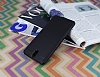 Eiroo Stripe Sony Xperia C5 Ultra Siyah Kenarl Siyah Silikon Klf - Resim: 1