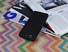 Eiroo Stripe Sony Xperia Z3 Compact Siyah Kenarl Siyah Silikon Klf - Resim: 1
