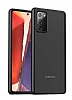 Eiroo Strong Samsung Galaxy Note 20 Siyah Silikon Klf
