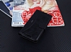 Eiroo Thunder HTC Desire 620 Standl Czdanl Siyah Deri Klf - Resim 1