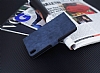 Eiroo Thunder HTC Desire 816 Standl Czdanl Lacivert Deri Klf - Resim: 2