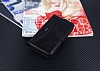 Eiroo Thunder Samsung Galaxy Grand 2 Standl Czdanl Siyah Deri Klf - Resim 1