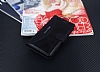 Eiroo Thunder Samsung Galaxy Grand Prime / Prime Plus Standl Czdanl Siyah Deri Klf - Resim 1