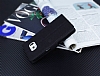 Eiroo Thunder Samsung Galaxy S6 Edge Standl Czdanl Siyah Deri Klf - Resim: 2